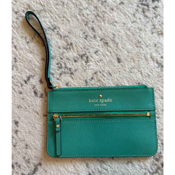 Kate Spade Teal Wristlet - Picture 1 of 3